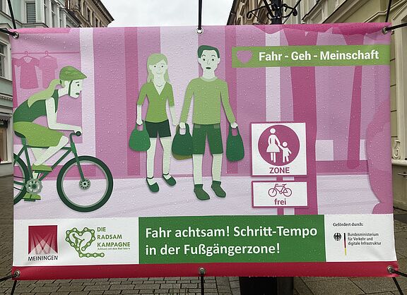 Plakat in Meiningen