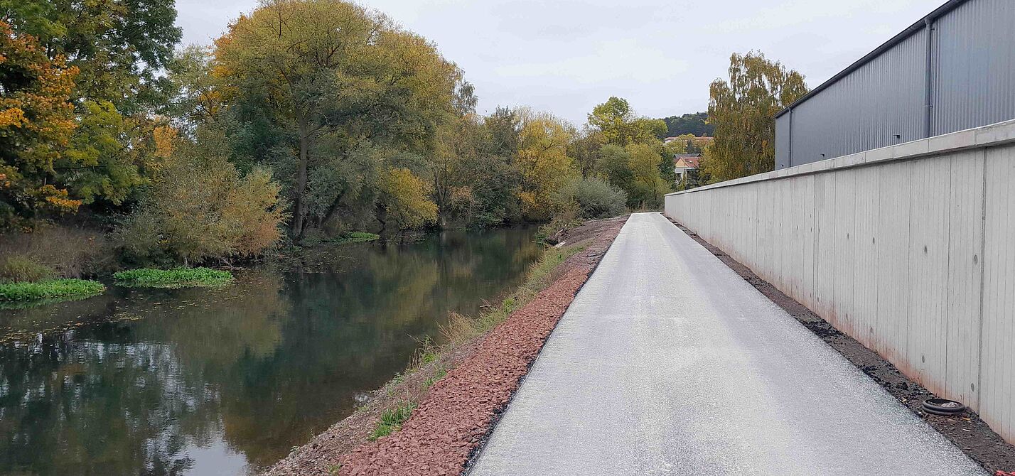 An der Hörsel entsteht im Stadtgebiet von Eisenach ein neuer Radweg