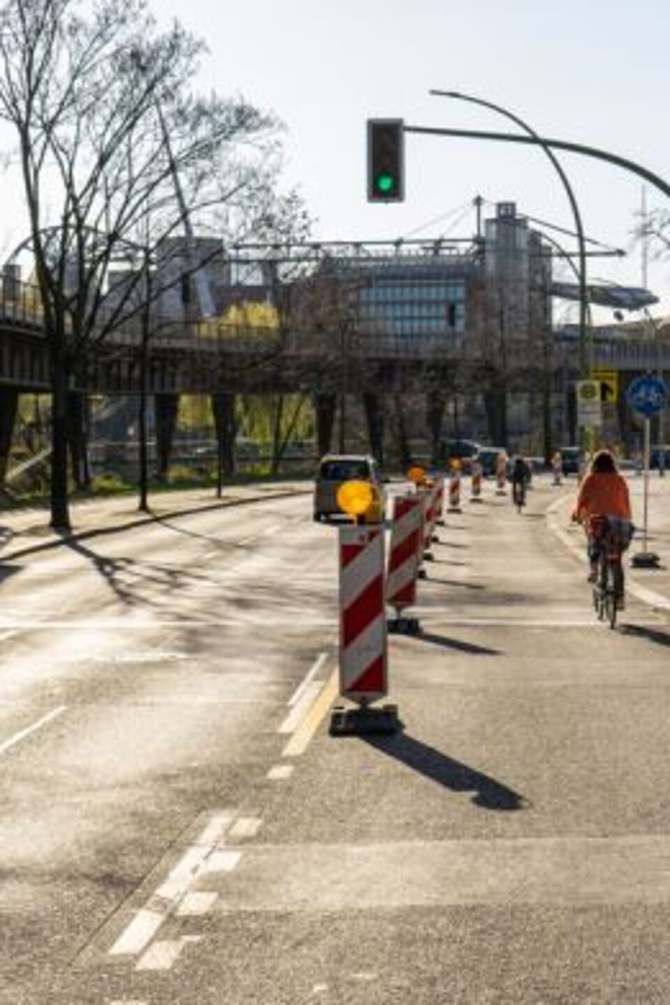 Pop-up-Bikelane in Berlin Pop-up-Bikelane in Berlin
