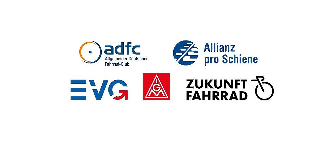 ADFC, ApS, EVG, IG Metall und Zukunft Fahrrad fordern eine Zeitenwende für die Verkehrswende. ADFC, ApS, EVG, IG Metall und Zukunft Fahrrad fordern eine Zeitenwende für die Verkehrswende.